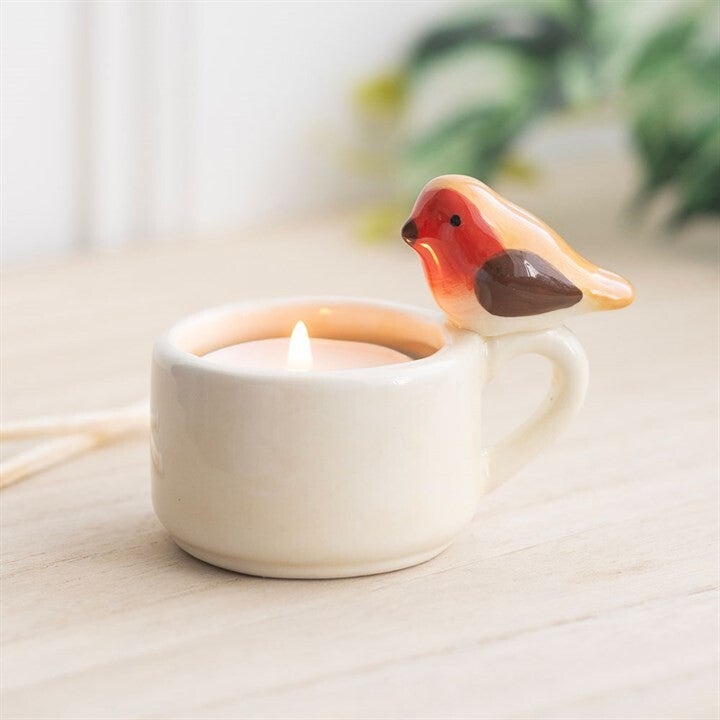 Robin Ceramic Tealight Holder
