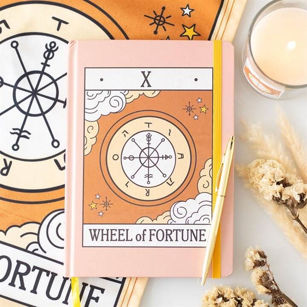 Wheel of Fortune Vintage Tarot A5 Notebook