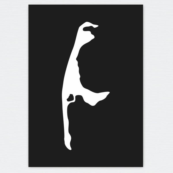 Sylt - meine Insel - schwarzer Karton