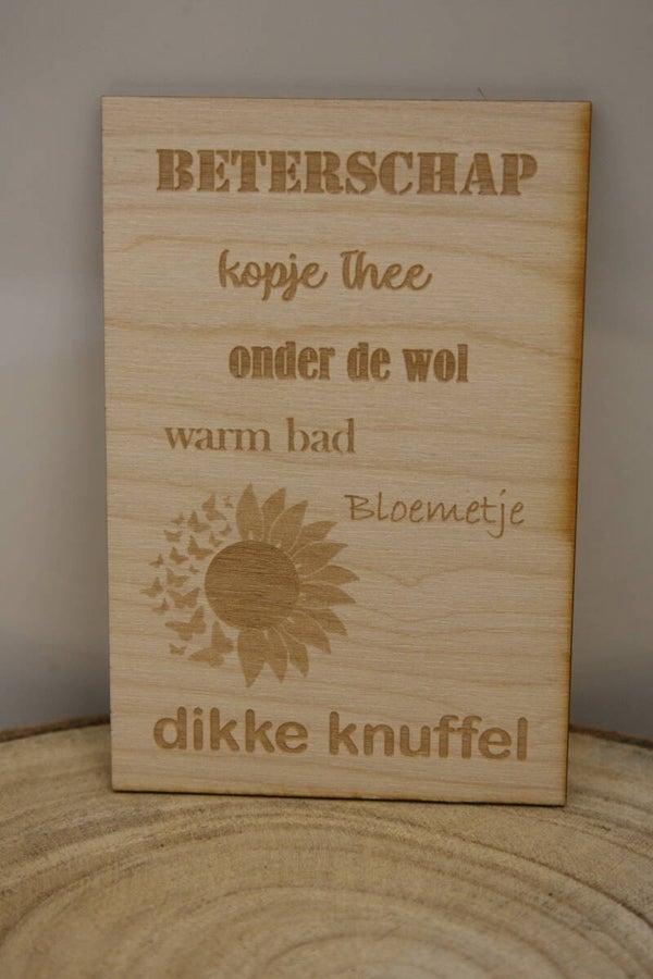 Beterschap dikke knuffel