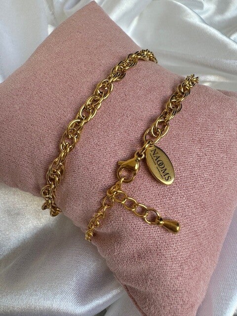 Armband Double Ring - Goudkleurig