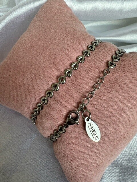 Armband Linked Hearts - Zilverkleurig