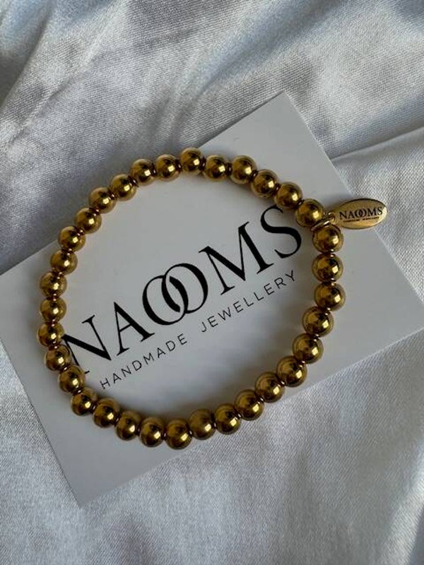 Armband Shine bright like a diamond 6mm - Goudkleurig
