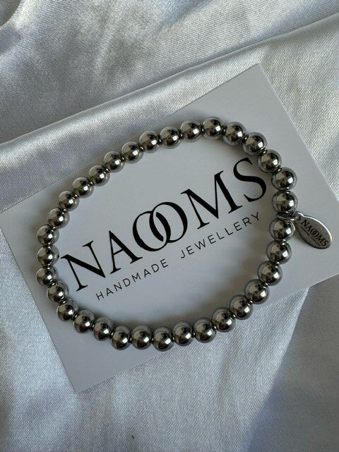 Armband Shine bright like a diamond 6mm - Zilverkleurig