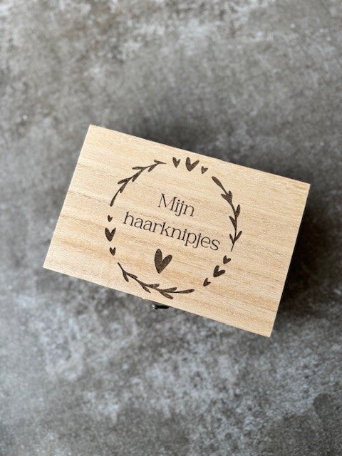 Bewaardoosje - Mijn haarknipjes