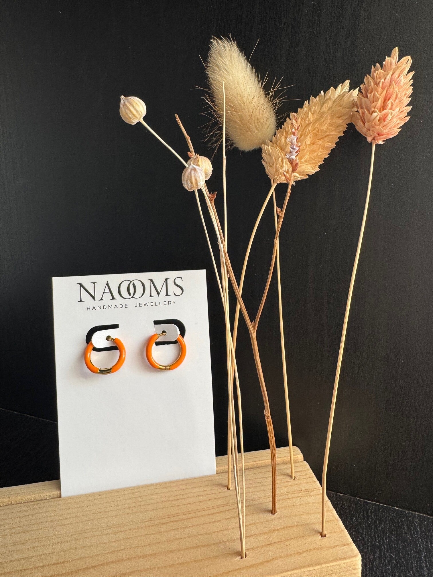 Oorbellen Hoops Orange - Goudkleurig