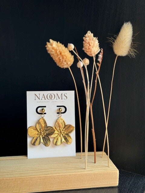 Oorbellen Let it Bloom - Goudkleurig