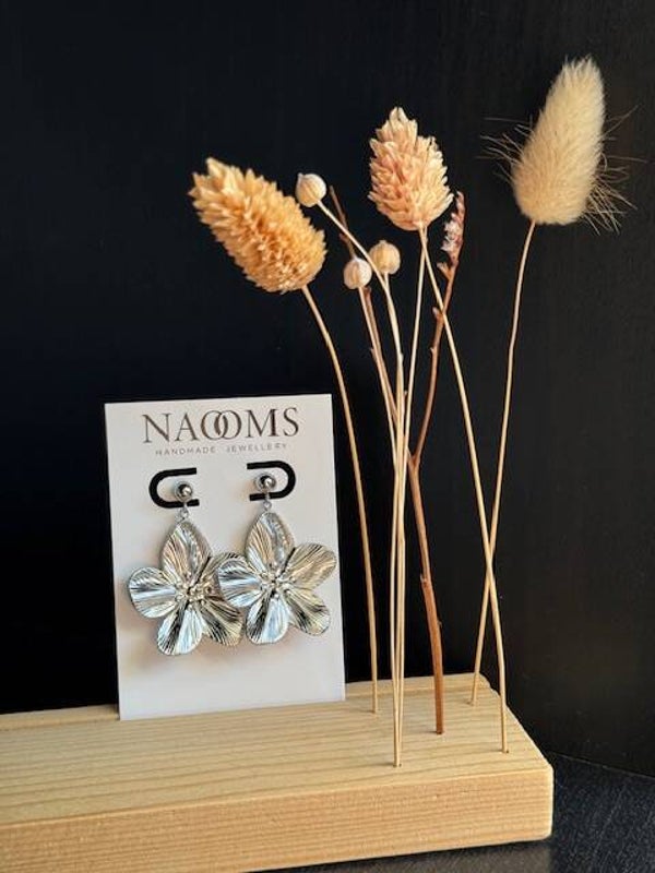 Oorbellen Let it Bloom - Zilverkleurig