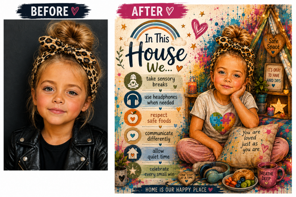 In This House We Understand – Personalised Neurodiversity Print