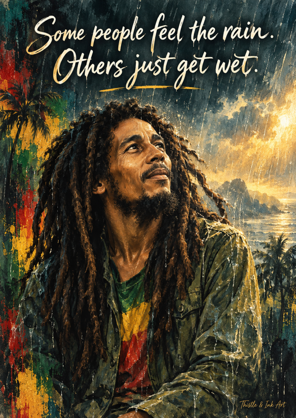 Some People Feel the Rain – Reggae-Inspired T-Shirt Design