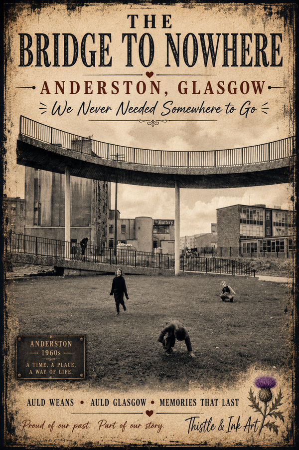 The Bridge to Nowhere – Anderston Glasgow Art Print