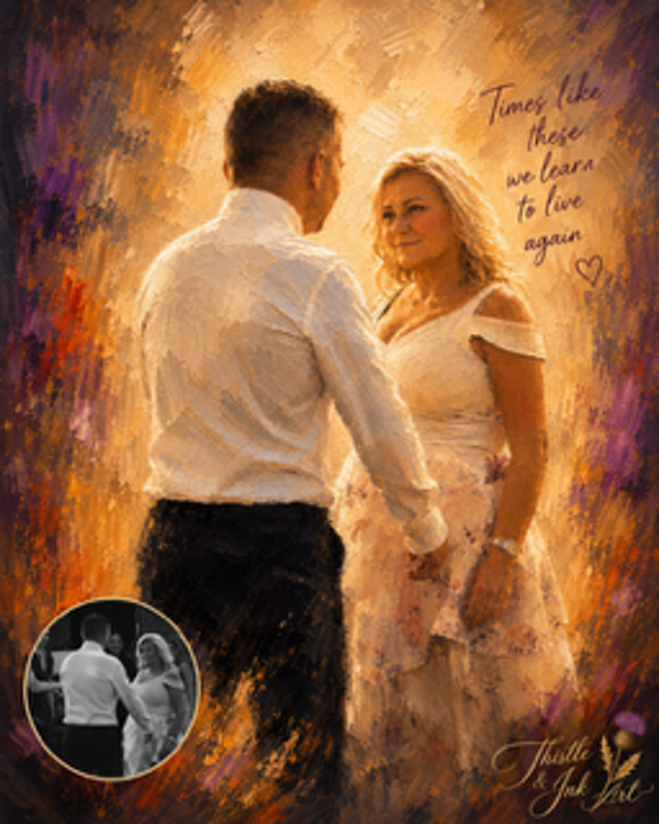 From Photo to Forever – Personalised Couple Portrait
