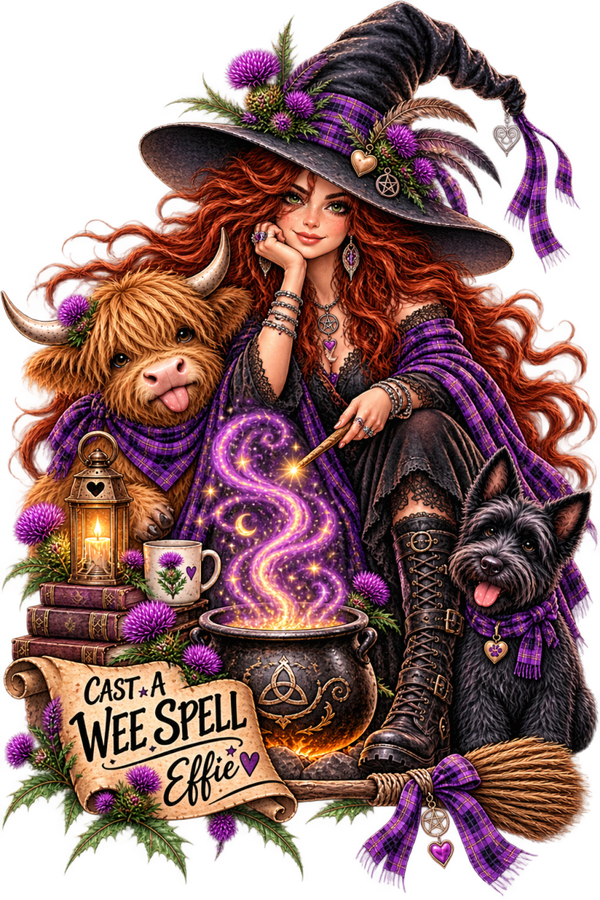 Wit-Shh! – Effin’ Effie Scottish Witch Art