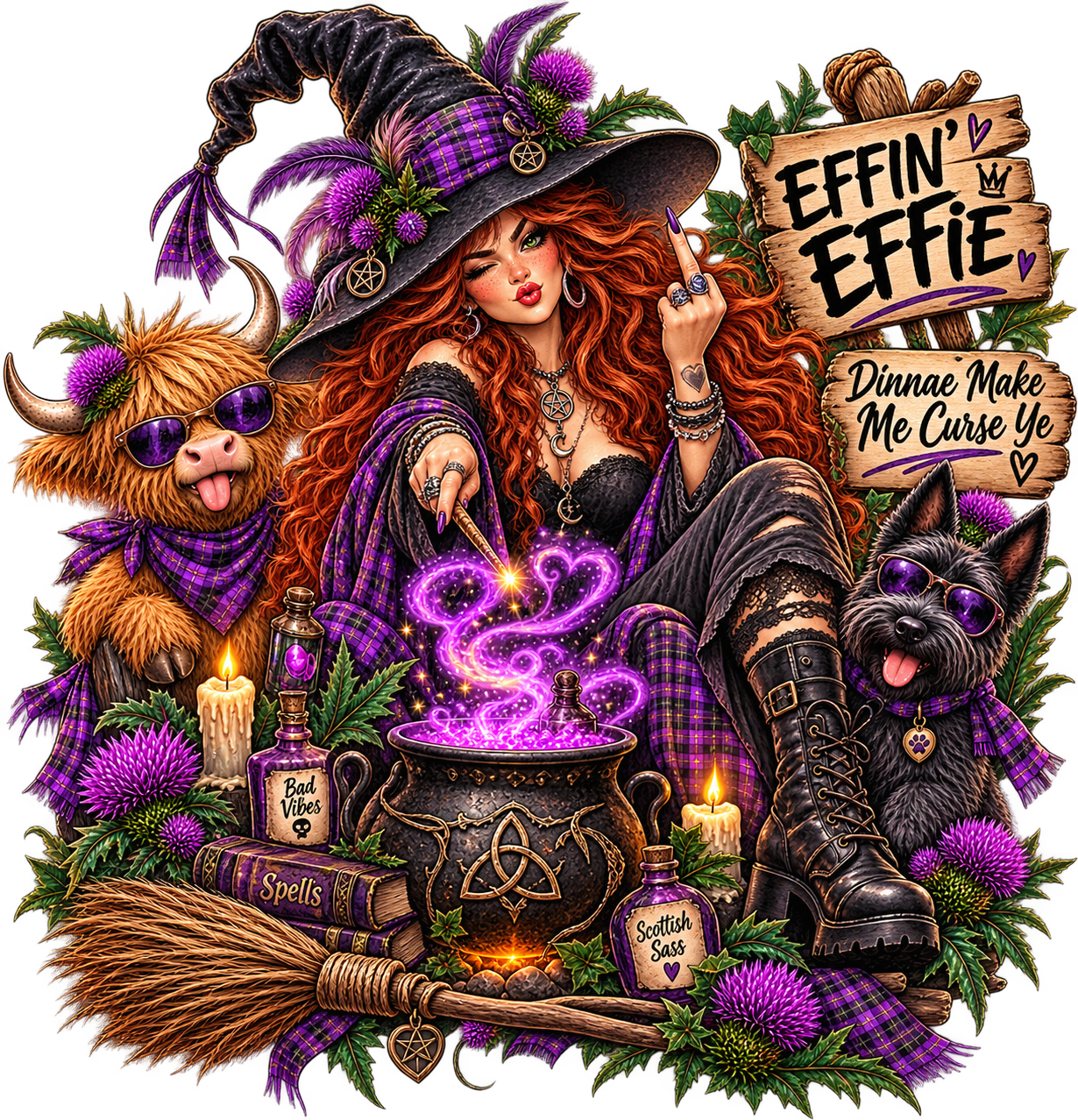 Effin’ Effie – Scottish Witch with Attitude