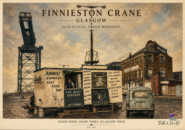 Finnieston Crane Glasgow – Auld Glasgow Art Print