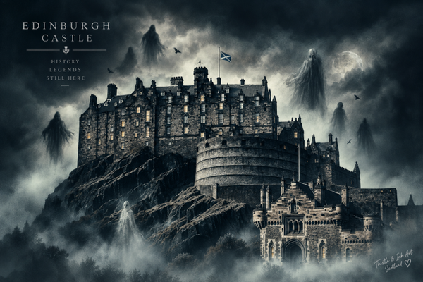 Haunted Edinburgh Castle – History, Legends & Ghosts Scottish Art Print