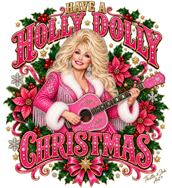 Have a Holly Dolly Christmas – Pink Country Christmas