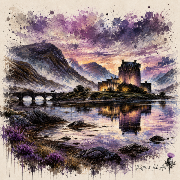 Highland Twilight – Scottish Castle Art Print