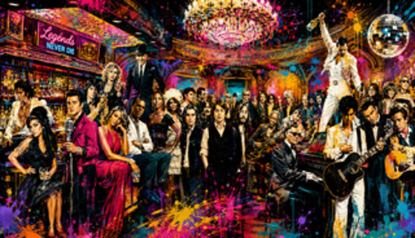 Legends Live Forever – Music Icons Art Print