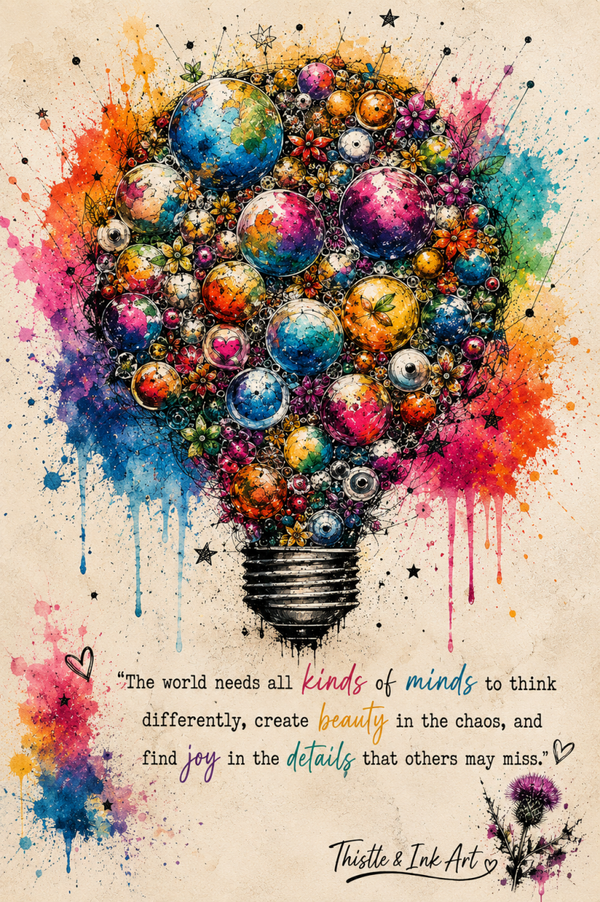 All Kinds of Minds – Neurodiversity Art Print