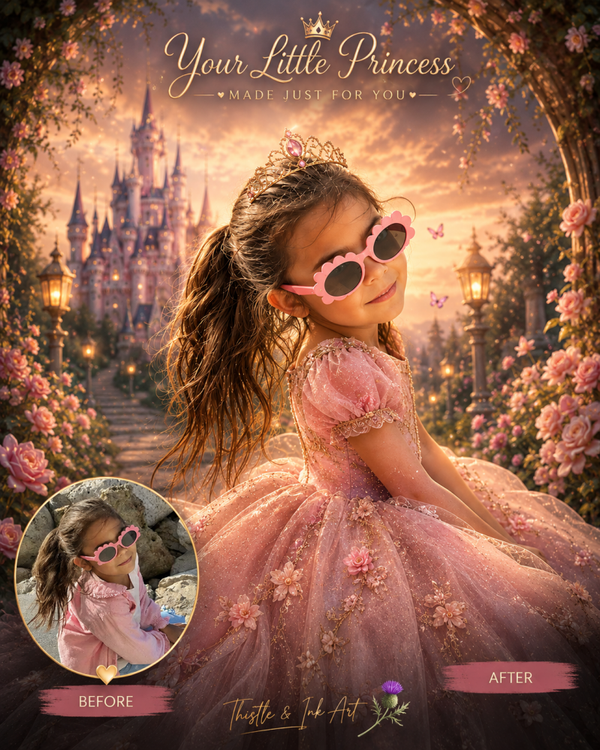 Little Princess – Personalised Fairytale Portrait