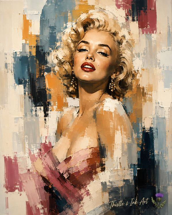 Marilyn Monroe Art Print – Golden Icon