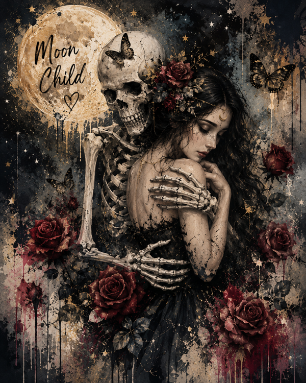 Till Death & Beyond – Gothic Love Art Print