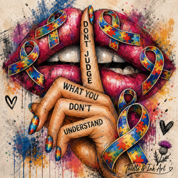 Don’t Judge What You Don’t Understand – Autism Awareness Art