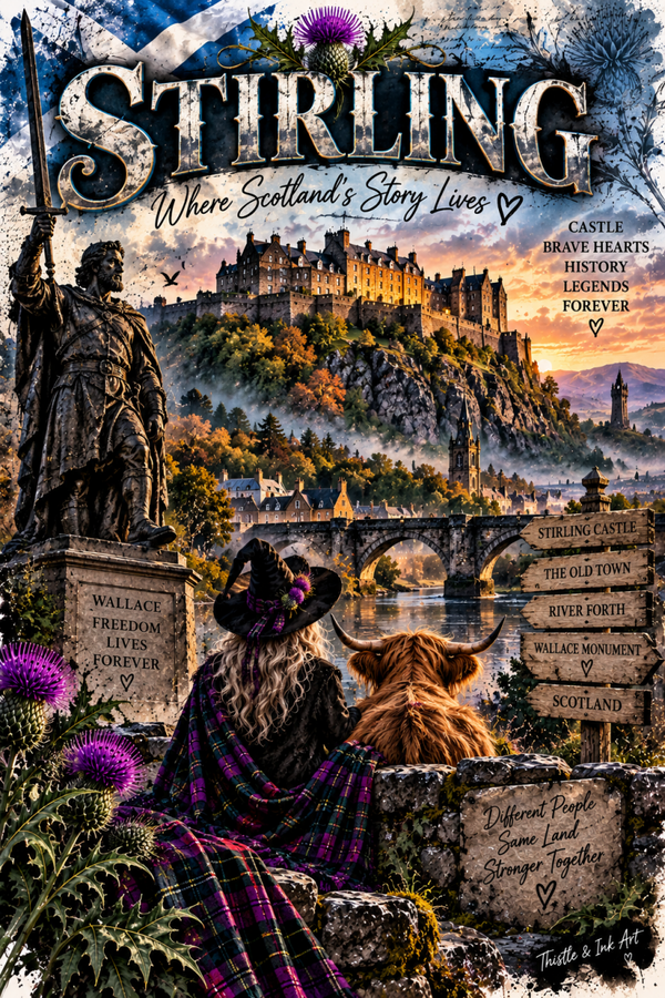 The Witch of Stirling Castle – Haunted Scottish Legends Art Print