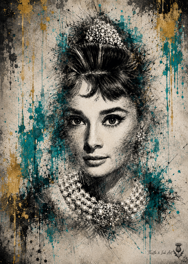 Timeless Audrey – Hollywood Icon Art Print