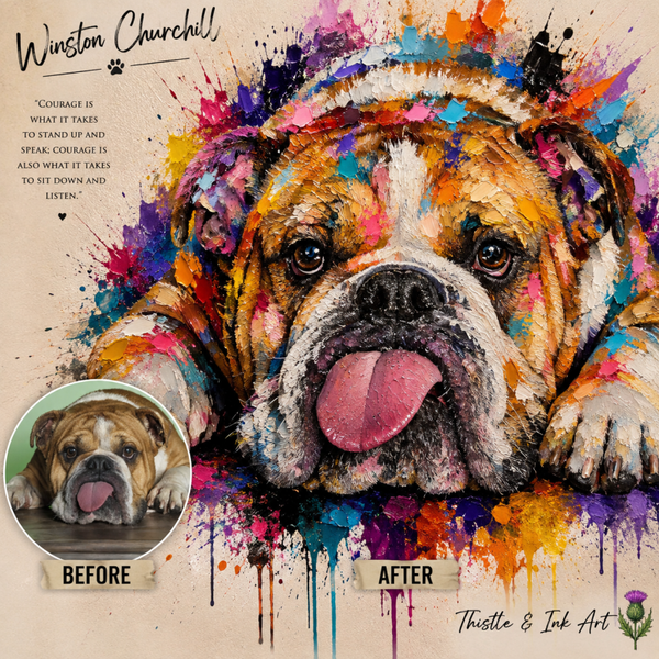 Winston Woof – Personalised Pet Portrait
