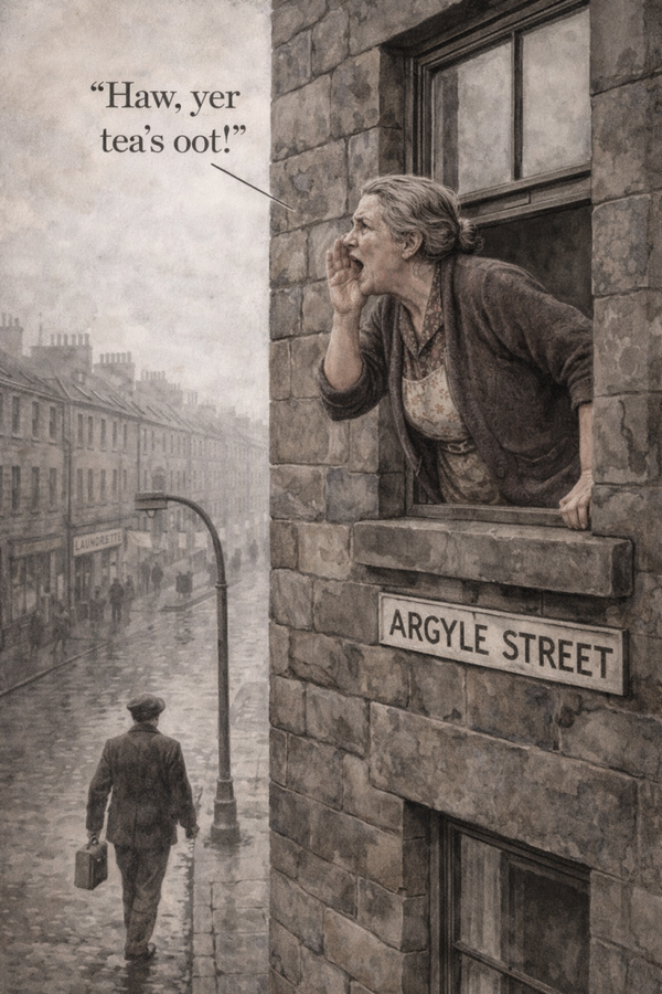 Yer Tea’s Oot! — Auld Glesga Memories