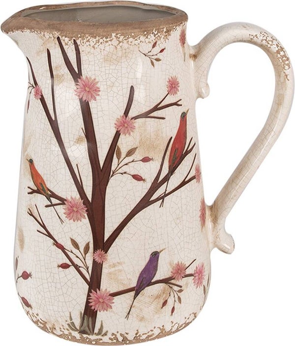 Decoratie Kan 21x15x23 cm Beige Bruin Keramiek Takken