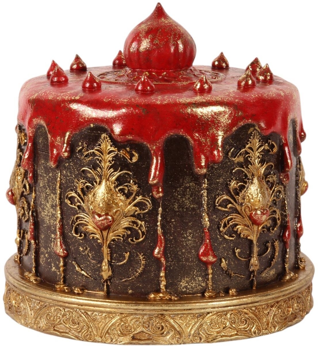 Baroque - Decoratief beeld of figuur - Decoratie Taart 20 cm - Bruin - Resin - 20x21x21 - Polyresin