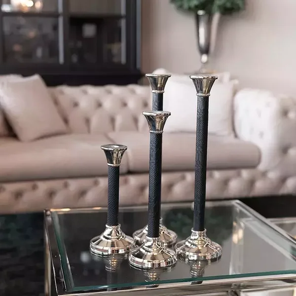 set van 3 unieke en handgemaakte carlow kandelaars