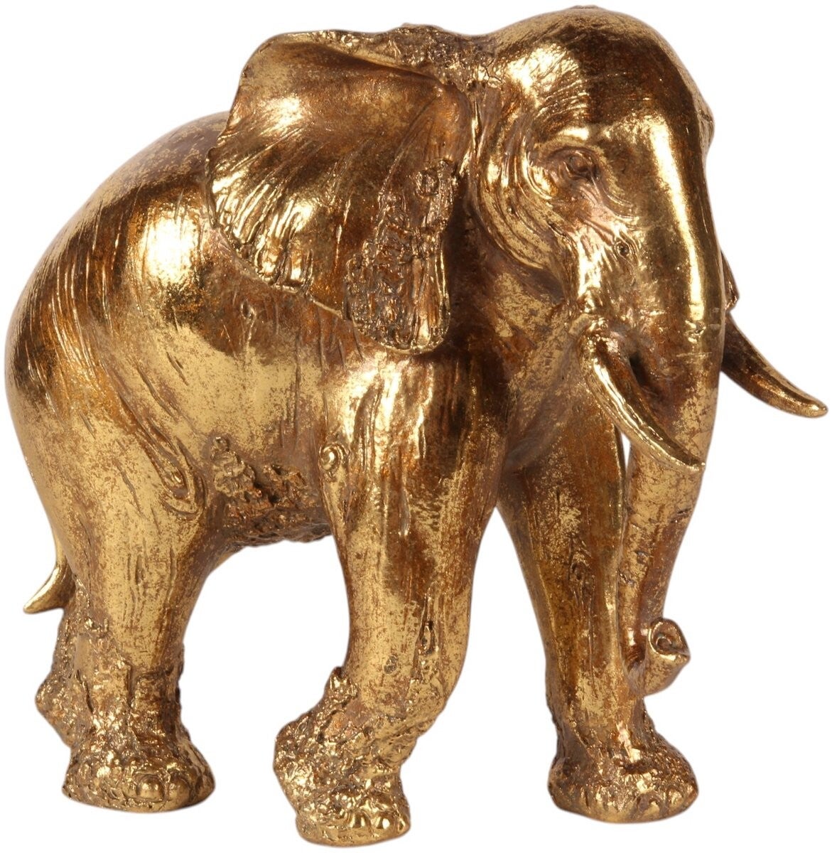 Baroque  - Beeld Olifant 24 cm - Goud - Resin - 24x14x27.5 - Polyresin