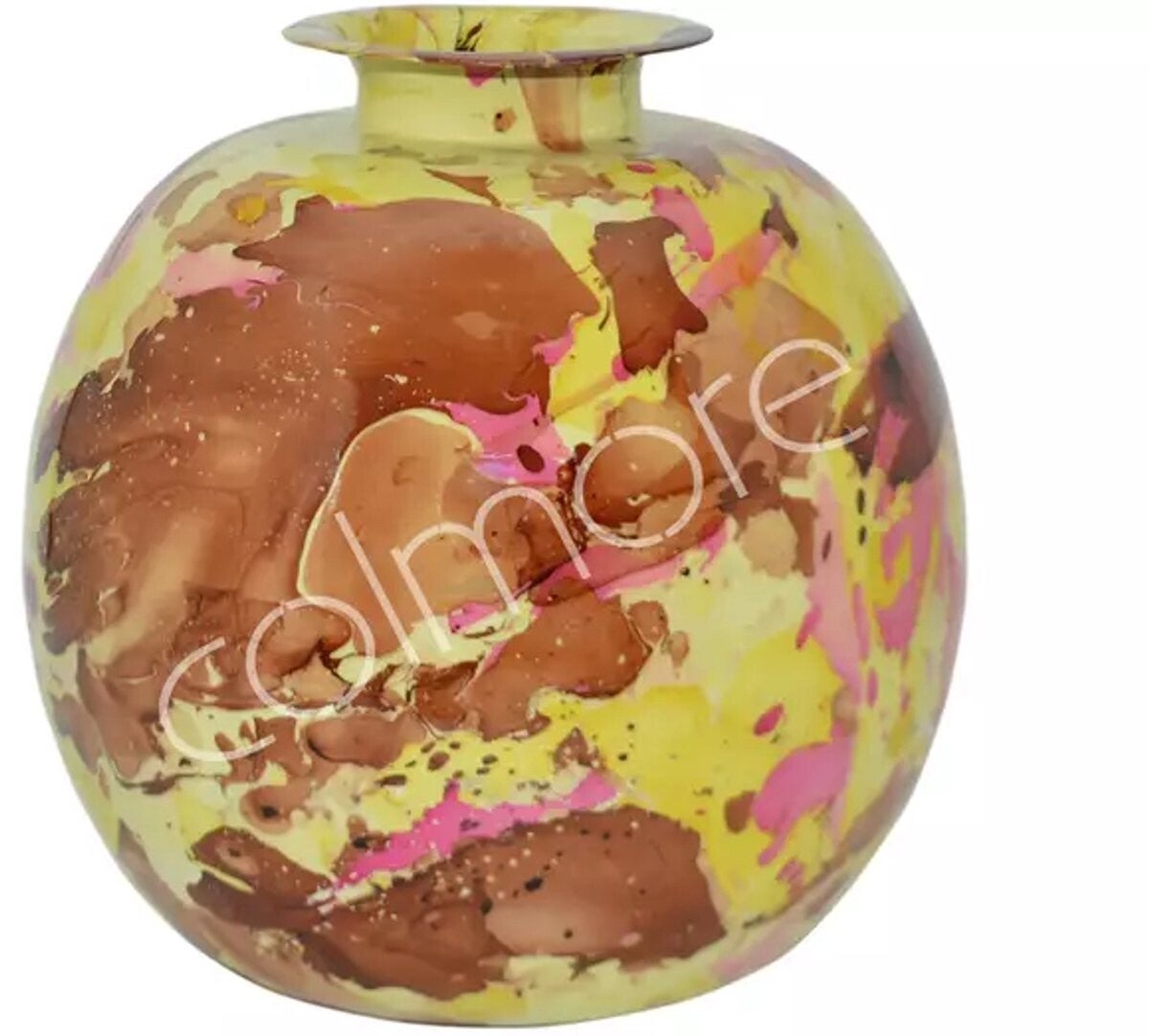 Colmore by Diga vaas-Iron Yellow enamel-Ø35x35x35cm