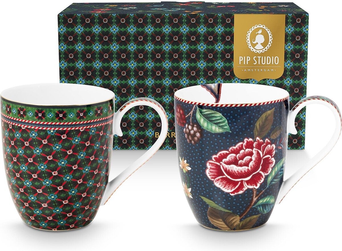 Set/2 Mokken XL Berry Blues