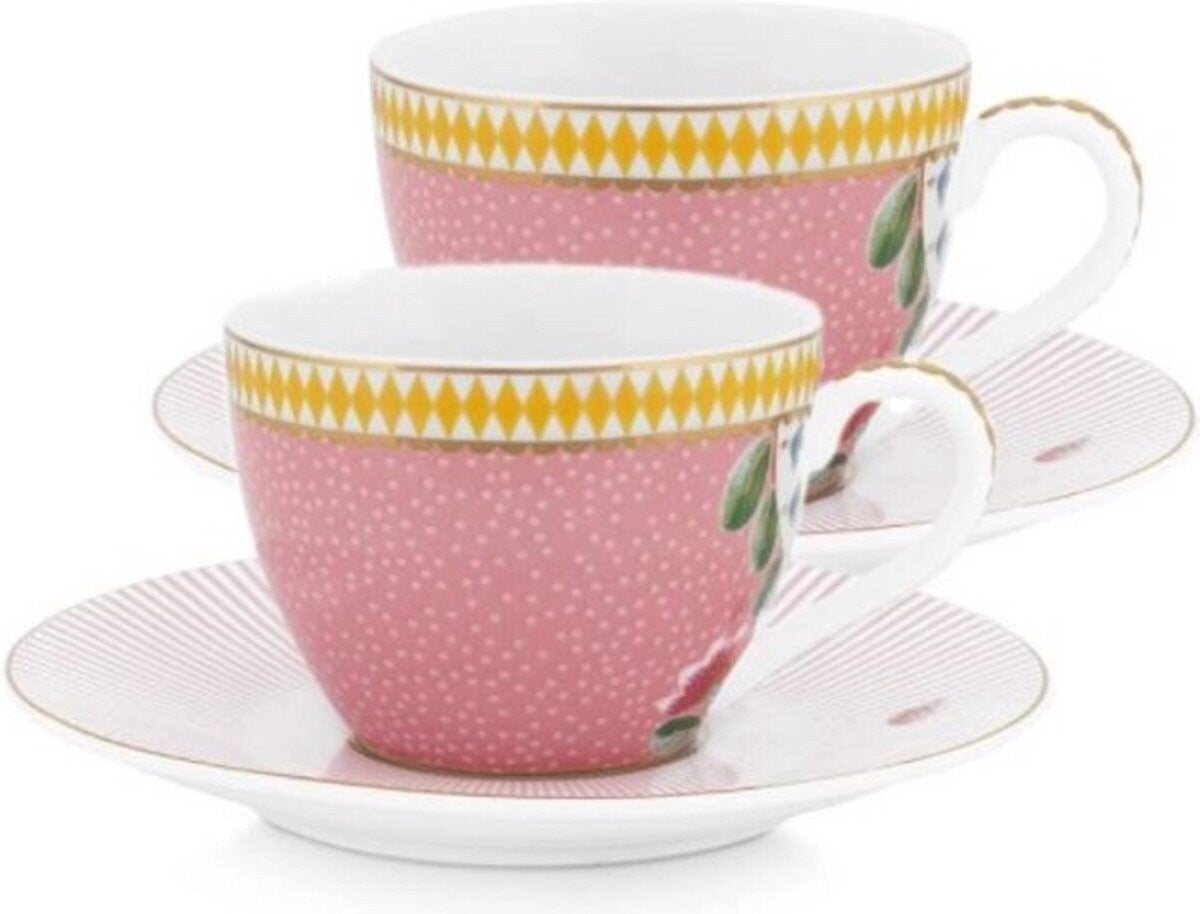 Espressokop Pip Studio La Majorelle Pink 120 ml (Set van 2)