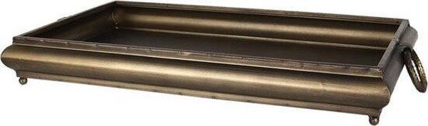 Decoratief Dienblad 50x25x7 cm Koperkleurig
