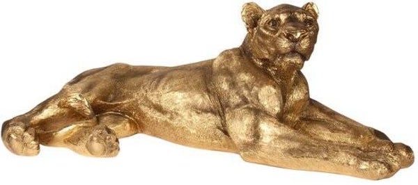 Baroque - Leeuwin 110 cm - Goud - Resin - 40x110x55 - Polyresin