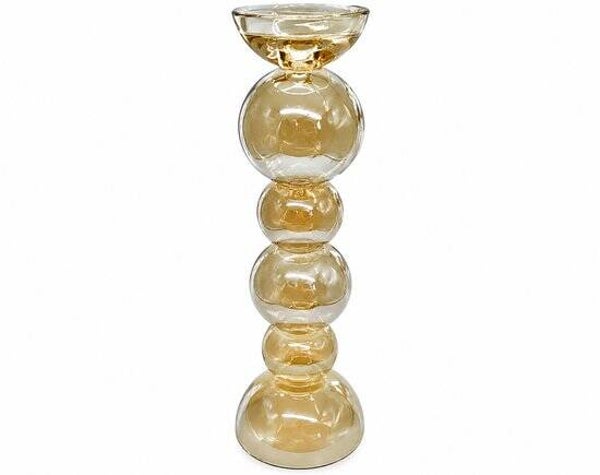 Colmore by Diga-kaarshouder-Alouette-kristalglas-Gold luster-12x38cm
