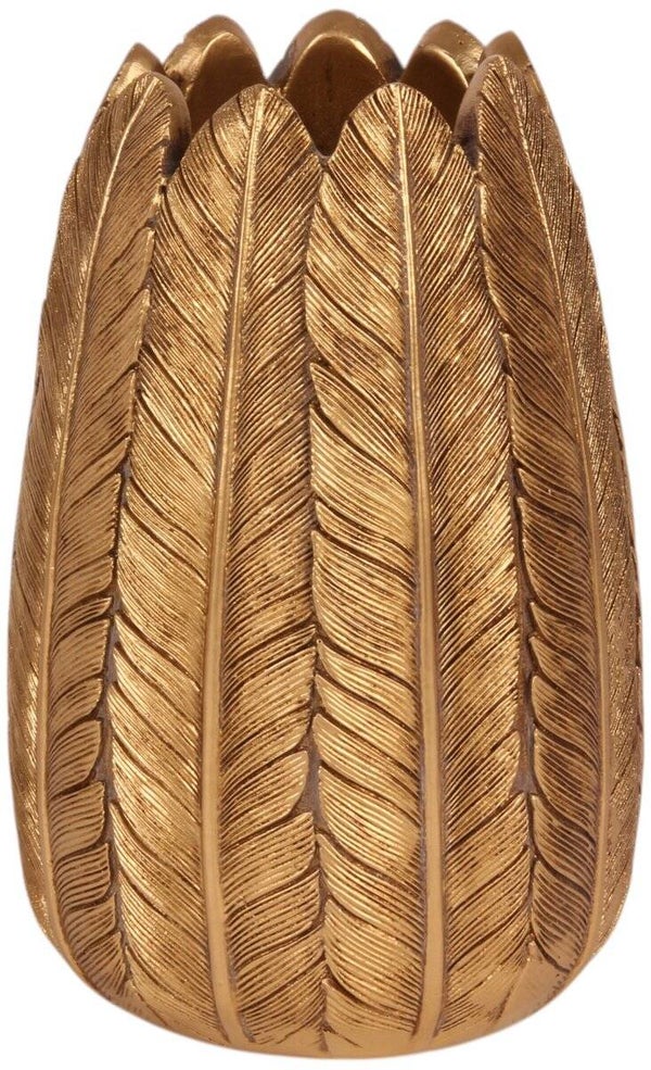 Baroque - Vaas Veren L 15,5 cm - Goud - Resin - 15.5x10.5x10.5 - Polyresin