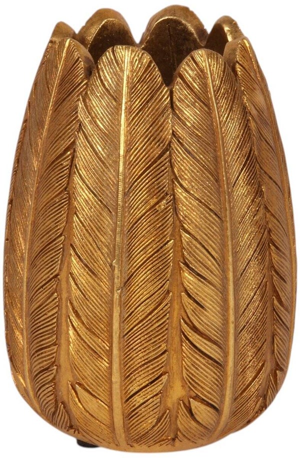 Baroque - Vaas Veren S 10,5 cm - Goud - Resin - 10.5x7.5x7.5 - Polyresin