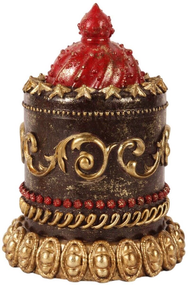 Baroque - Decoratief beeld of figuur - Decoratie Taart 23 cm - Bruin - Resin - 23x16.5x16.5 - Polyresin