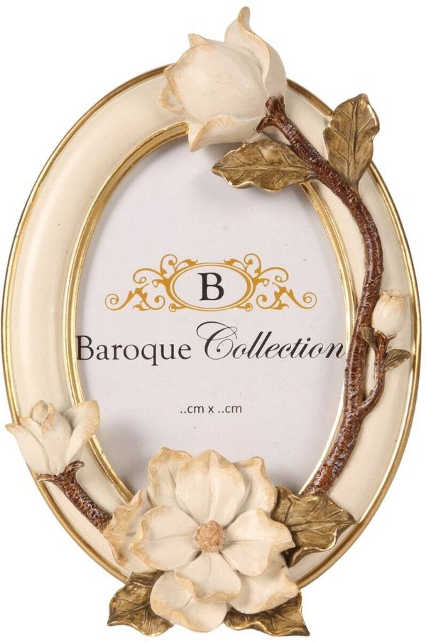 Baroque - Fotolijst - Crème - 22x14.8x3.5 - Polyresin