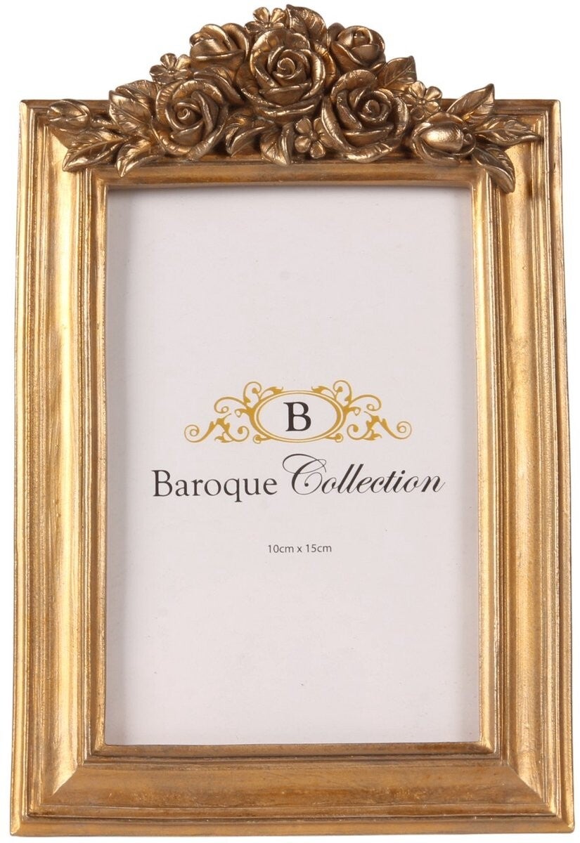 Baroque - Fotolijst - Goud - 21.5x14x3 - Polyresin