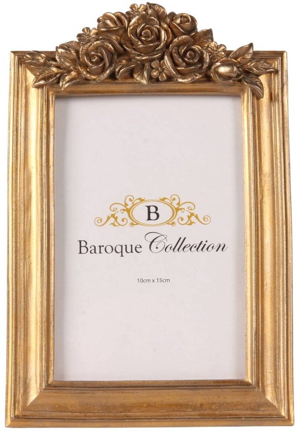 Baroque - Fotolijst - Goud - 21.5x14x3 - Polyresin