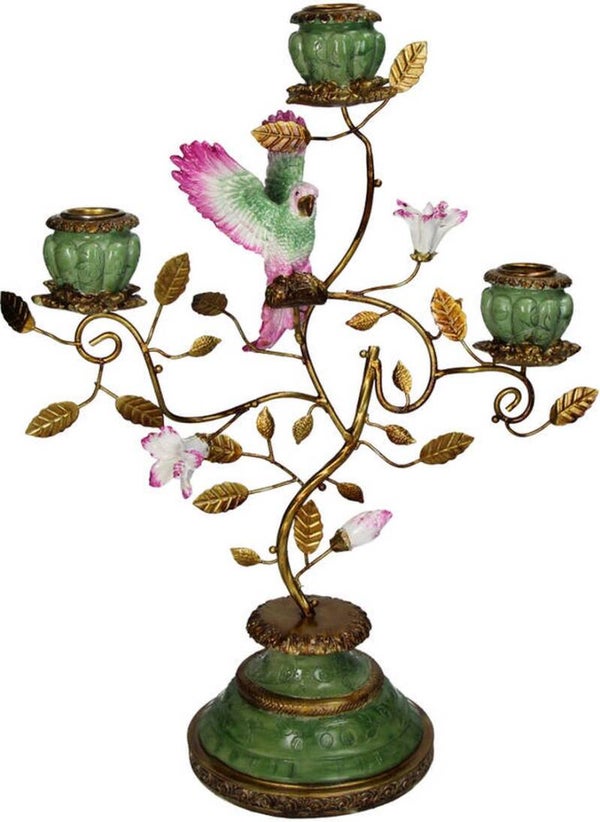 gekleurde kandelaar vliegende vogel 26 x 37 cm