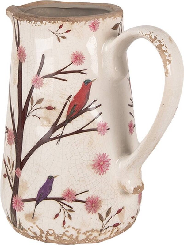 Decoratie Kan 16x12x18 cm Beige Bruin Keramiek Takken